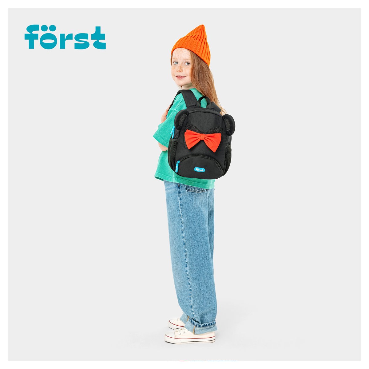 Рюкзак Först F-Kids «Mouse» 30×23×13см, 1 отделение, 3 кармана, уплотненная спинка