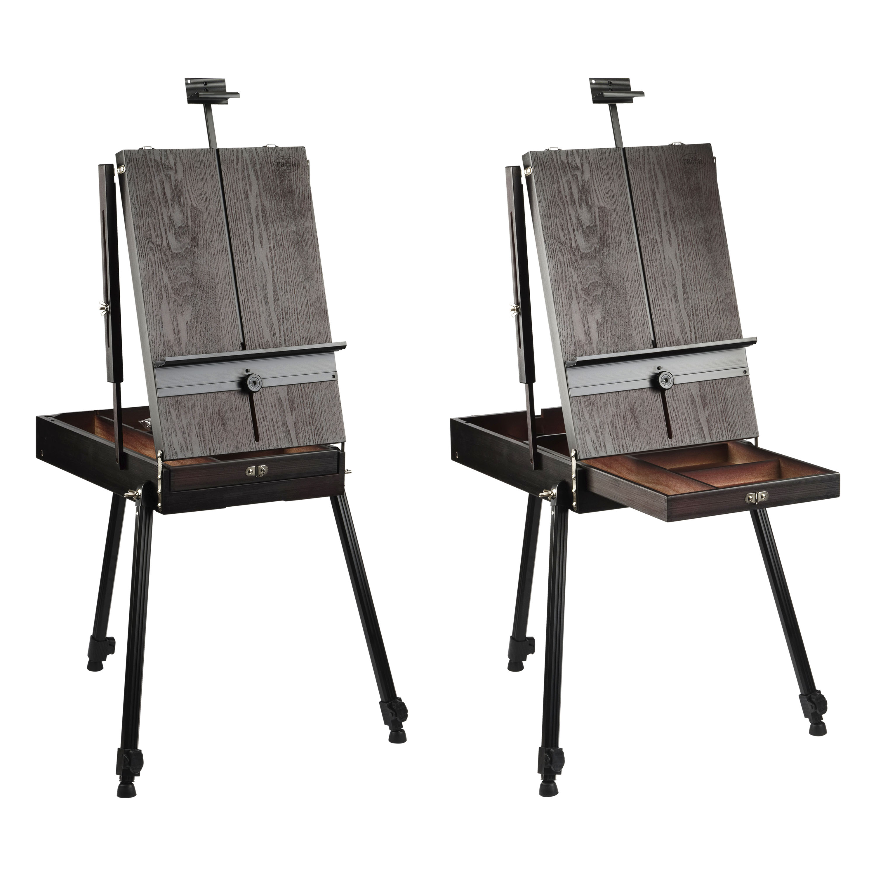 Этюдник напольный с ремнем и палитрой Гамма «Студия», 78×92×180см, сосна, коричневый