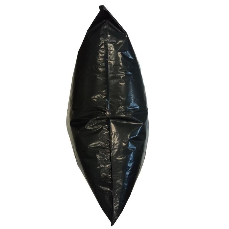 Мешки для мусора на 180 л Luscan черные (ПВД, 50 мкм, в упаковке 50 штук, 90×120 см)