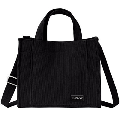 Сумка шоппер HEIKKI MINI (ХЕЙКИ), вельвет, 25×20 см, черный