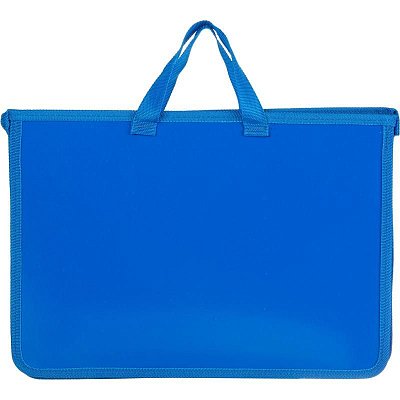 Папка-портфель пластиковая Attache А4+ синяя (340×40×245 мм, 1 отделение)