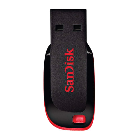 превью Флэш-диск 128 GB, SANDISK Cruzer Blade, USB 2.0, черный