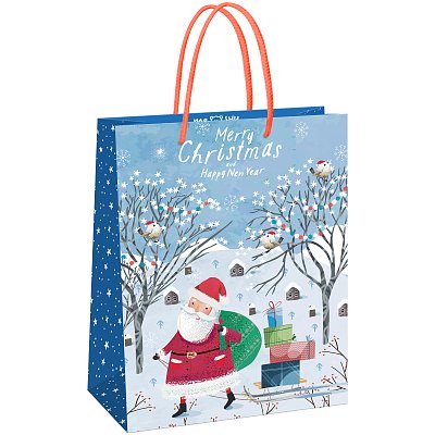 Пакет подарочный 26×32×12см MESHU «Christmas», матовая ламинация