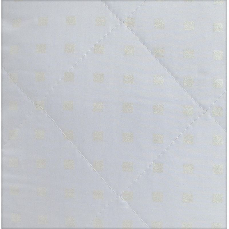 Подушка 70×70, стеганная, (иск. лебяжий пух/тик ПЭ), белые шашечки