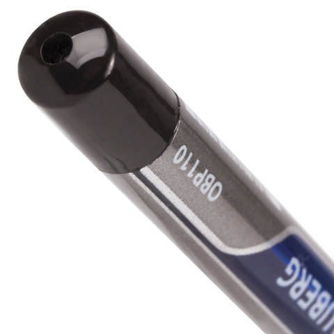 Ручка шариковая масляная с грипом BRAUBERG «Signature», СИНЯЯ, печать, узел 0.7 мм, линия письма 0.35 мм