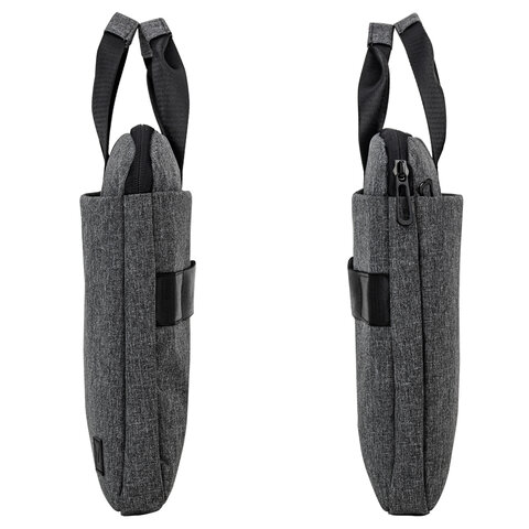 Сумка-портфель BRAUBERG «Ultra» с отделением для ноутбука 15.6", темно-серая, 28×39х3 см