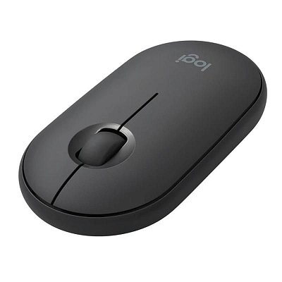 Мышь компьютерная Logitech WRL PEBBLE M350 BLACK 910-005576