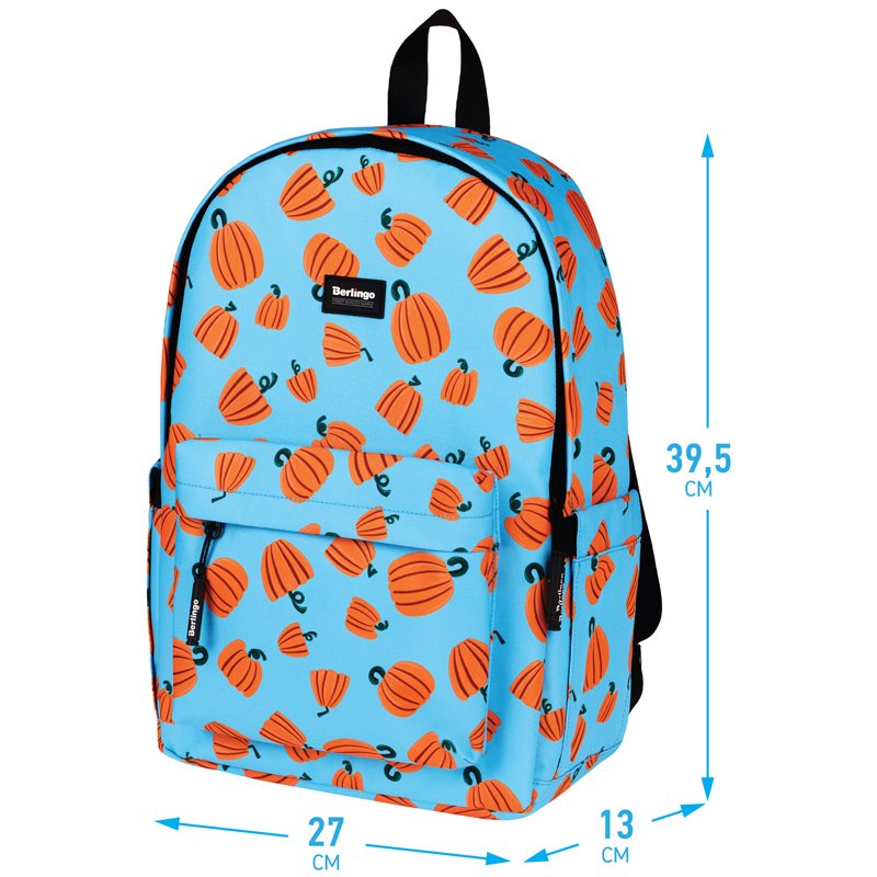 Рюкзак Berlingo Casual «Pumpkin» 39.5×27×13см, 1 отделение, 3 кармана, уплотненная спинка