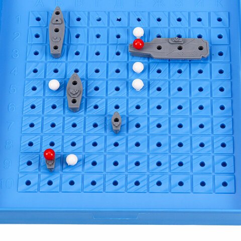 Игра настольная «Морской бой», игровое поле 2 шт., фишки, фигурки кораблей, РЫЖИЙ КОТ