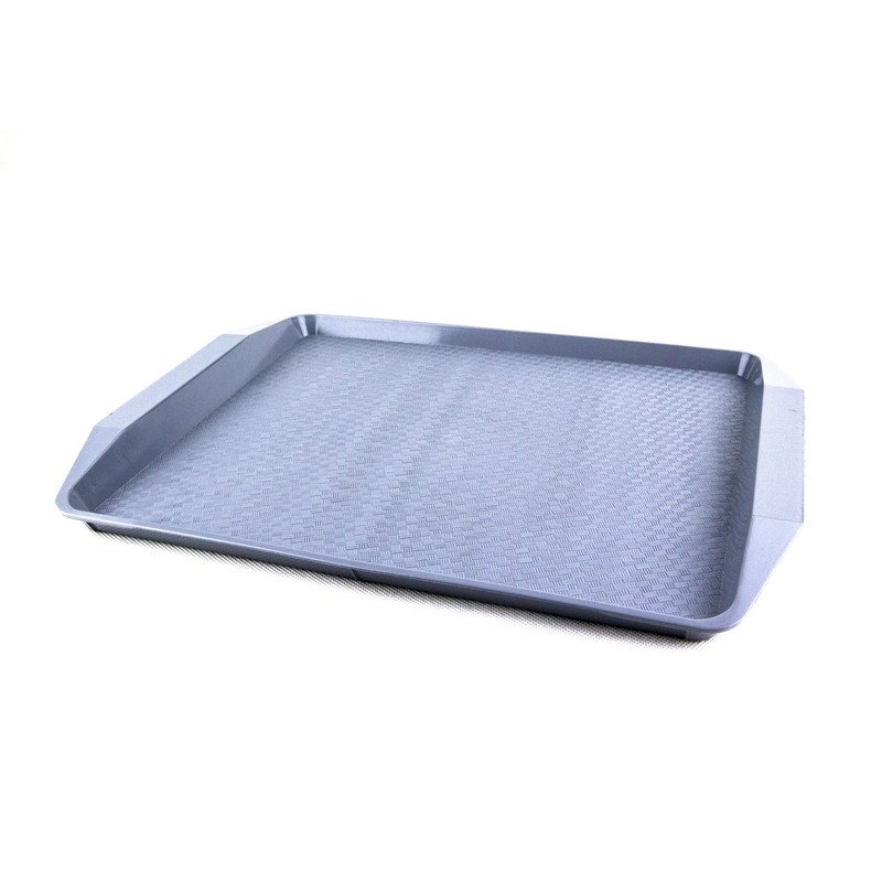 превью Поднос прямоугольный пластиковый Uniplast Компакт 43×30 см (7601041) серый