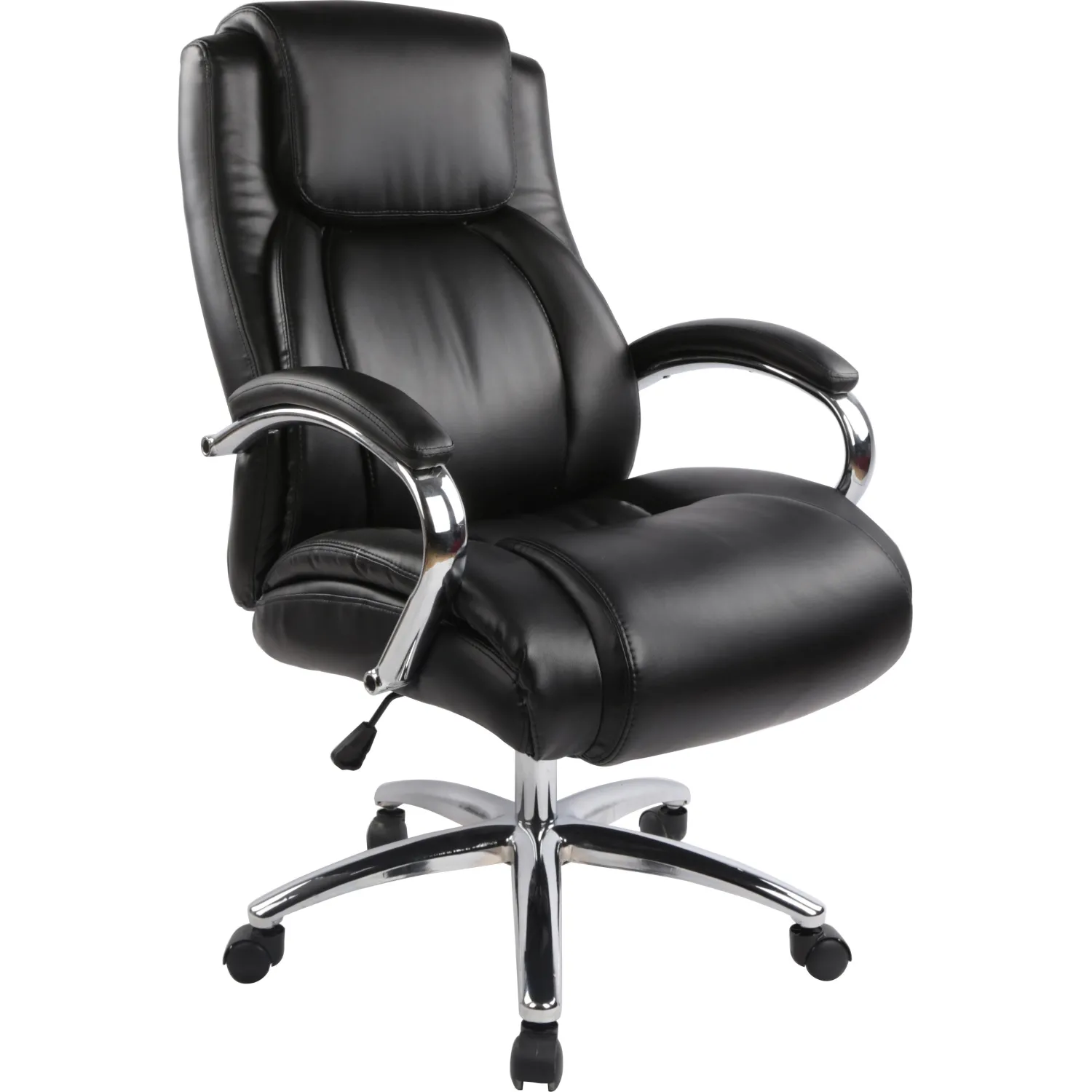 Кресло для руководителя Easy Chair 585 TR чёрное (рециклированная кожа, металл)