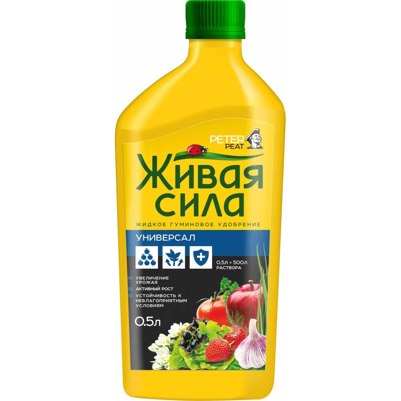 превью Удобрение Живая Сила Универсал 0.5л, Г-11-0.5
