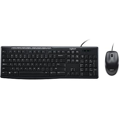 Набор клавиатура+мышь Logitech MK200 BLACK RUS 920-002694