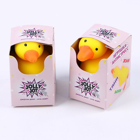 Игрушка-антистресс «ГУСЬ», 17 см, желтый, дисплей, JOLLY JOT (ДЖОЛЛИ ДЖОТ)