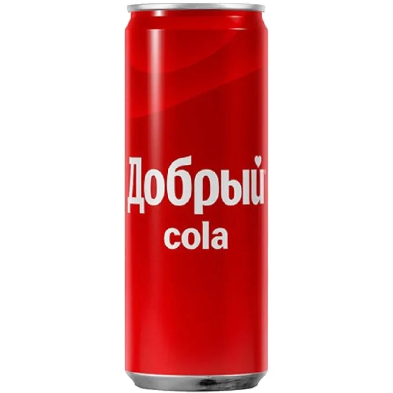 Напиток газированный ДОБРЫЙ КОЛА, 0.33 л, железная банка