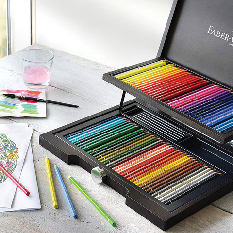 Карандаши цветные акварельные художественные FABER-CASTELL «Albrecht Durer», 72 цвета, деревянный ящик