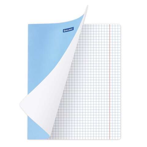 Тетради 18 л. КОМПЛЕКТ 20 шт. BRAUBERG КЛАССИКА NEW, клетка, обложка картон, СИНЯЯ