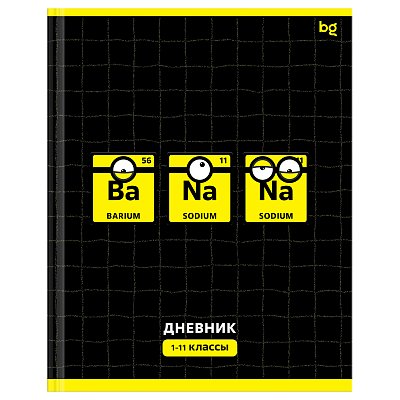 Дневник 1-11 кл. 40л. (твердый) BG «Ba-Na-Na», матовая ламинация, выб. лак