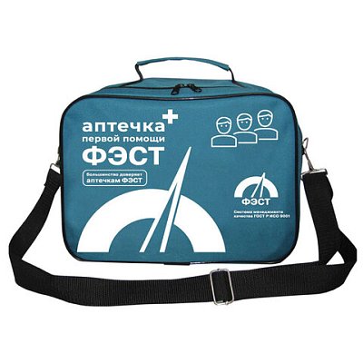 Аптечка первой помощи работникам, по приказу №262н, ФЭСТ, тканевая сумка на ремне