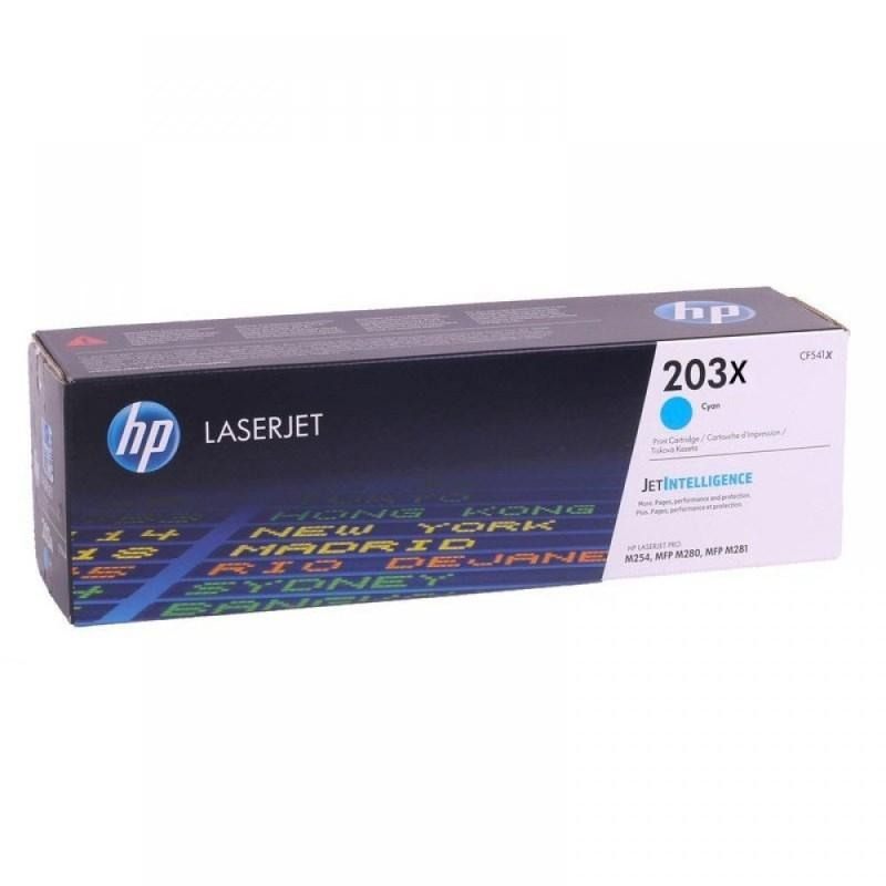 Картридж лазерный HP 203X CF541X оригинальный голубой повышенной емкости
