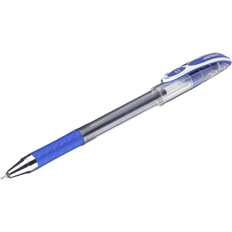 Ручка гелевая Unimax Max Gel синяя (толщина линии 0.3 мм)
