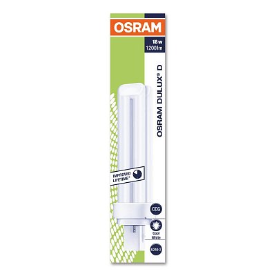 Лампа люминесцентная Osram CFL Dulux D 18W/840 18 Вт G24D-2 D 4000 К (4050300012056)