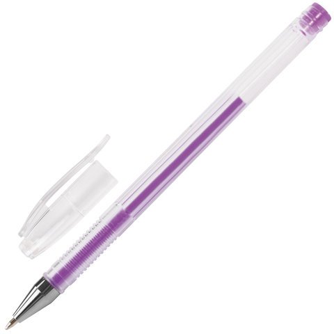 Ручки гелевые BRAUBERG SGP003/6, набор 6 шт., 0.7 мм (синяя, черная, красная, зеленая, желтая, фиолетовая)