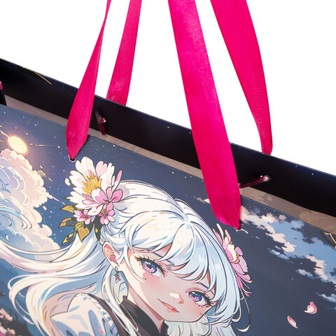 Пакет подарочный НАБОР 4 штуки, 30×10х30 см, «Anime», ламинированный, ЗОЛОТАЯ СКАЗКА