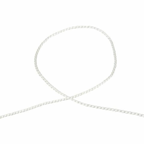 Нить лавсановая для прошивки, БЕЛАЯ диаметр 2 мм, 250 м, ЛШ 640, BRAUBERG ORIGINAL