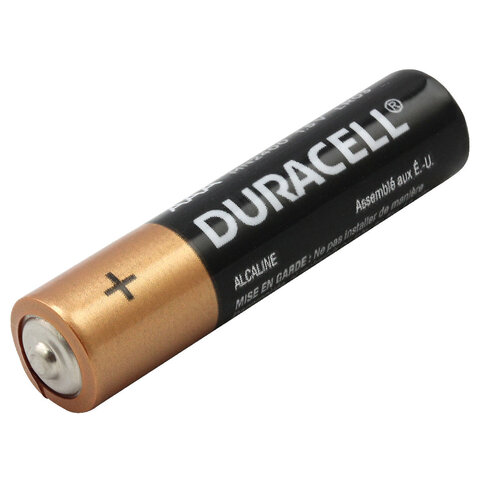 Батарейки КОМПЛЕКТ 4 шт. (отрывной блок), DURACELL Simply, AAА (LR03, 24А), алкалиновые, мизинчиковые