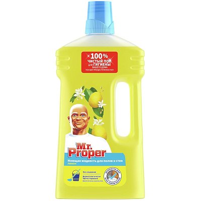 Средство для мытья пола и стен Mr. Proper жидкость лимон 1л
