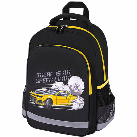 превью Рюкзак ПИФАГОР SCHOOL, 1 отделение, 3 кармана, «Extreme speed», 38×28×14 см