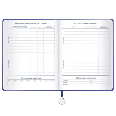 Дневник 1-11 класс 48 л., кожзам (твердая с поролоном), печать, ляссе с аппликацией, BRAUBERG, «Гуси»