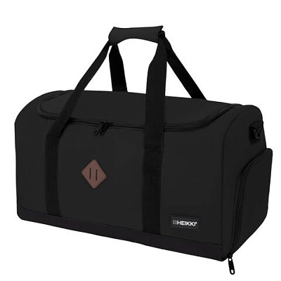 Сумка спортивная HEIKKI MOVE RENOWNED (ХЕЙКИ), отделение для обуви, черная, 28×51x26 см