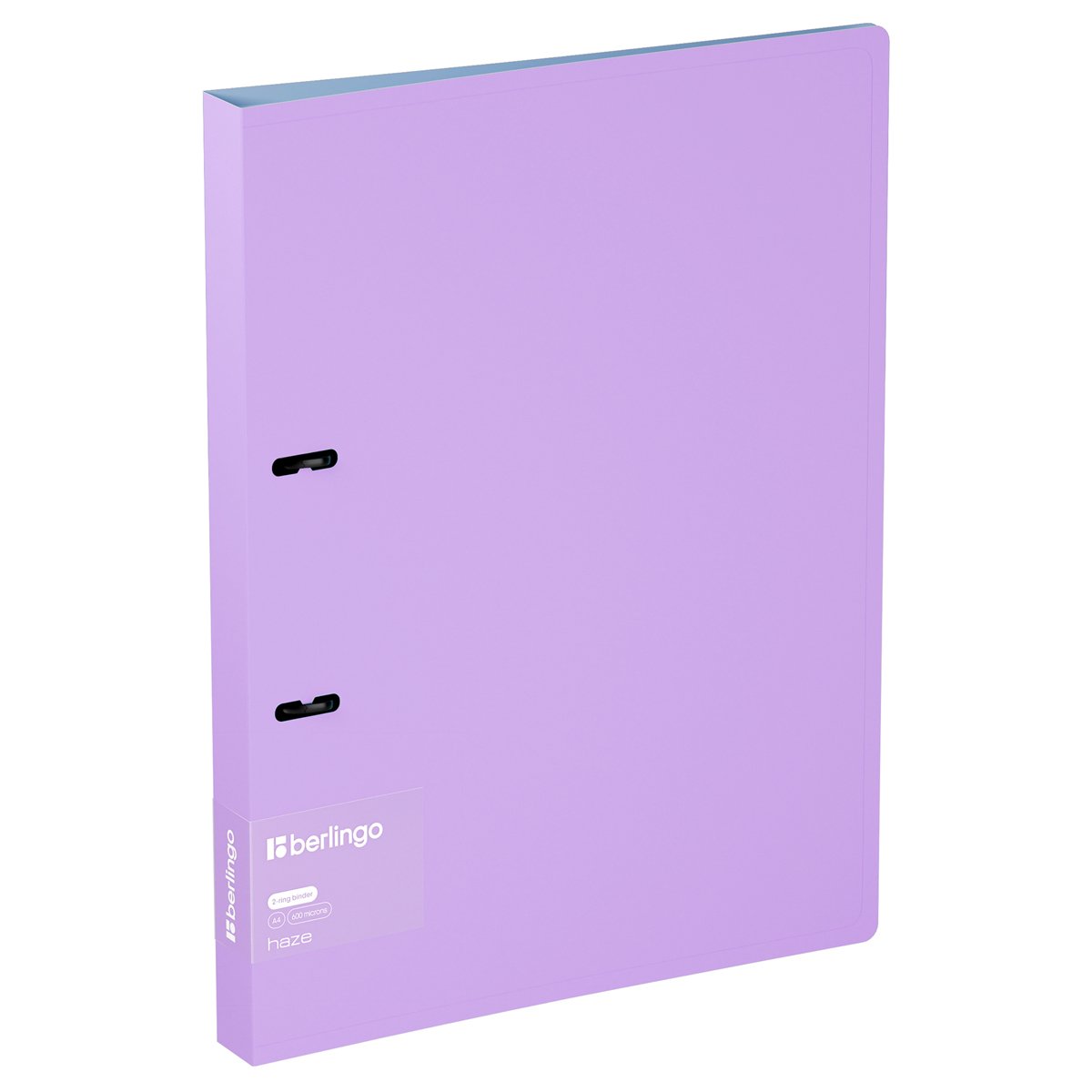 превью Папка на 2 кольцах Berlingo «Haze» A4, 24мм, 600мкм, D-кольца, с внутр. карманом, сиреневая, софт-тач