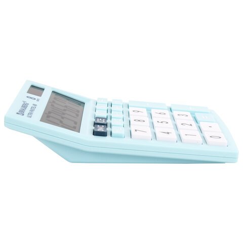 Калькулятор настольный BRAUBERG ULTRA PASTEL-08-LB, КОМПАКТНЫЙ (154×115 мм), 8 разрядов, двойное питание, ГОЛУБОЙ