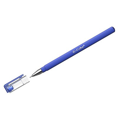 Ручка гелевая Erich Krause «G-Cube» синяя, 0.5мм, игольчатый стержень