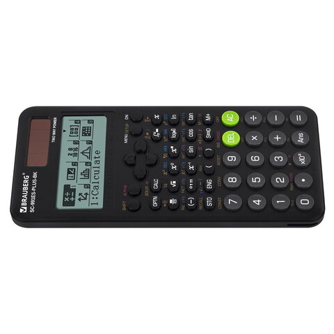 Калькулятор инженерный BRAUBERG SC-991ES-PLUS-BK (164×80 мм), 552 функции, 10+2 разряда, ЧЕРНЫЙ