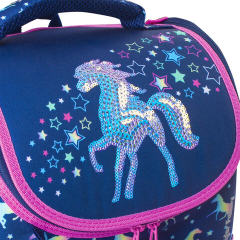 Ранец TIGER FAMILY для начальной школы, Earnest, «Rainbow Horse», 39×31×23 см, 228916