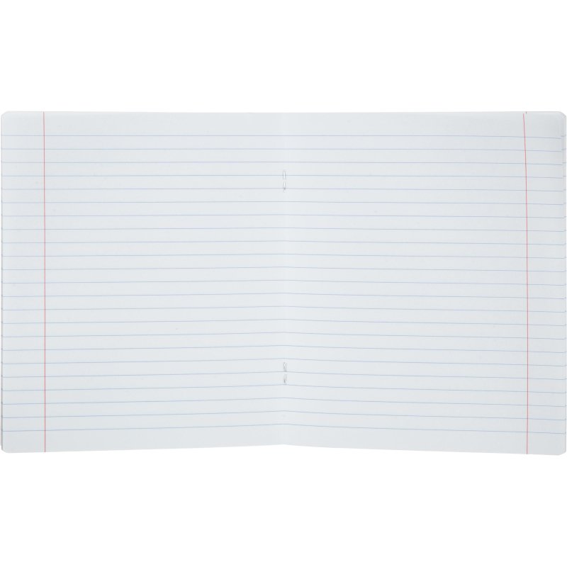 Тетрадь школьная Комус Три богатыря А5.18л линия, скреп., 10шт/уп, ВБ-лак