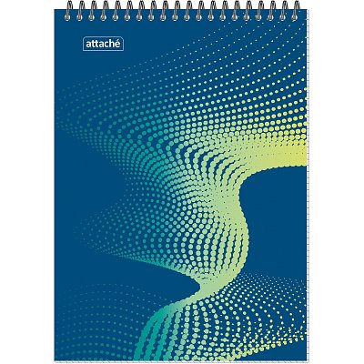 Блокнот А4.60л, клетка, метал. гребень, цв. обложка Forma