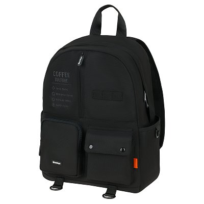 Рюкзак Berlingo Urban «Coffee culture» 40.5×30×13.5см, 1 отделение, 6 карманов, уплотненная спинка