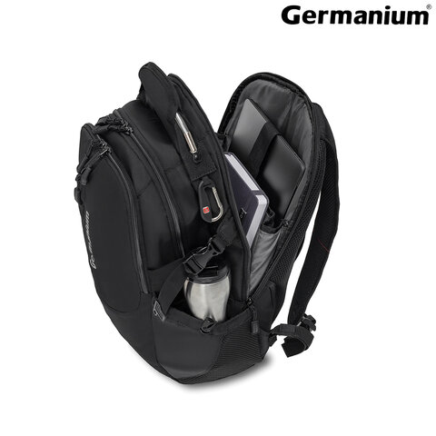 Рюкзак B-PACK «S-02» (БИ-ПАК) универсальный, с отделением для ноутбука, усиленная ручка, черный, 47×31×16 см