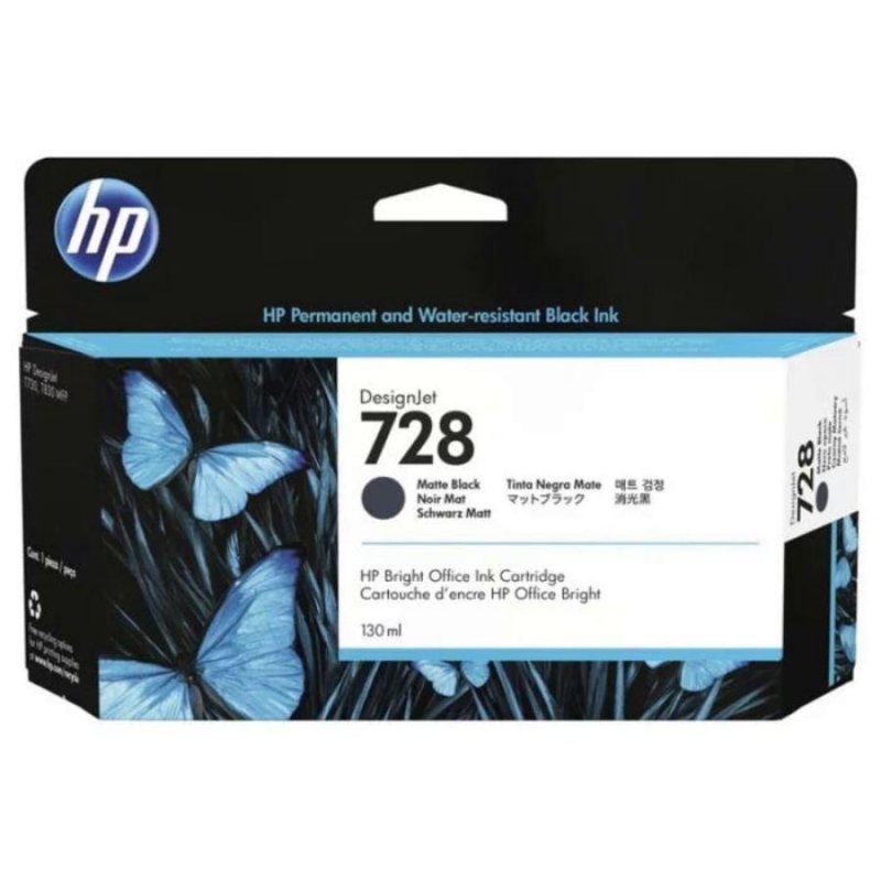 превью Картридж струйный HP 728 3WX25A матовый черный оригинальный