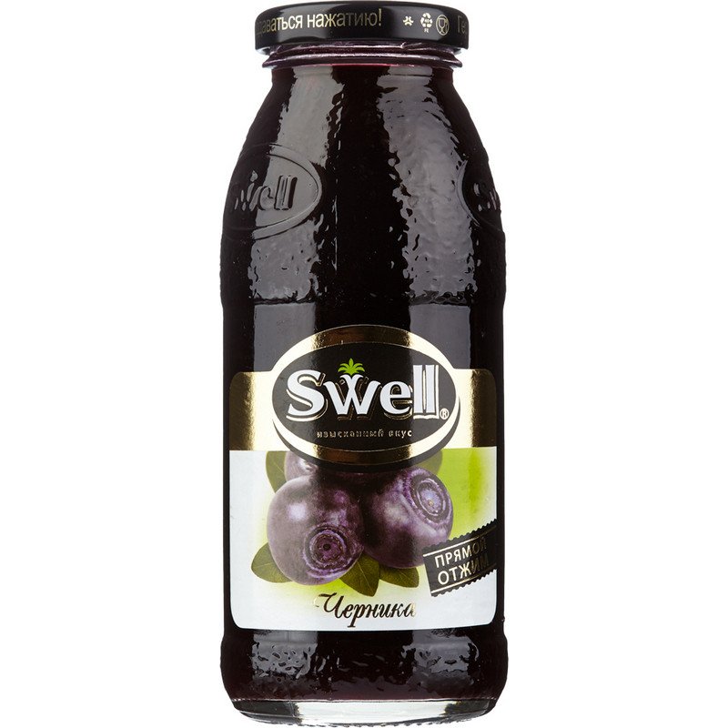 Нектар Swell черника 0.25 л (8 штук в упаковке)