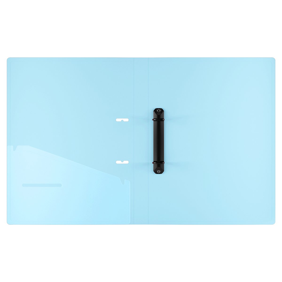 Папка на 2 кольцах Berlingo «Haze» A4, 24мм, 600мкм, D-кольца, с внутр. карманом, сиреневая, софт-тач