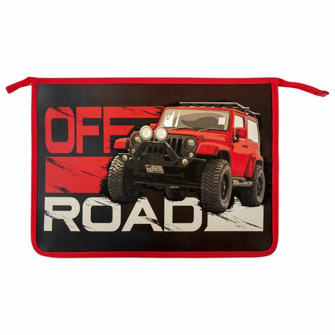 превью Папка для тетрадей ЮНЛАНДИЯ А41 отделениепластикна молнии«Offroad»271083
