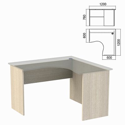 Стол компактный ЧАСТЬ 2 «Арго»1200×1200х760 ммправыйясень шимо