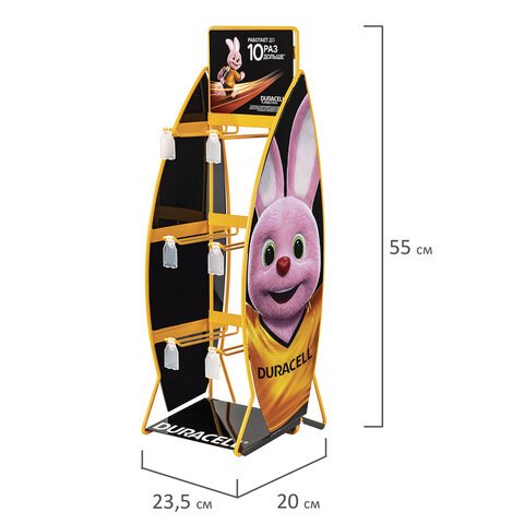 Дисплей для размещения товара настольный DURACELL, 2×3 крючка