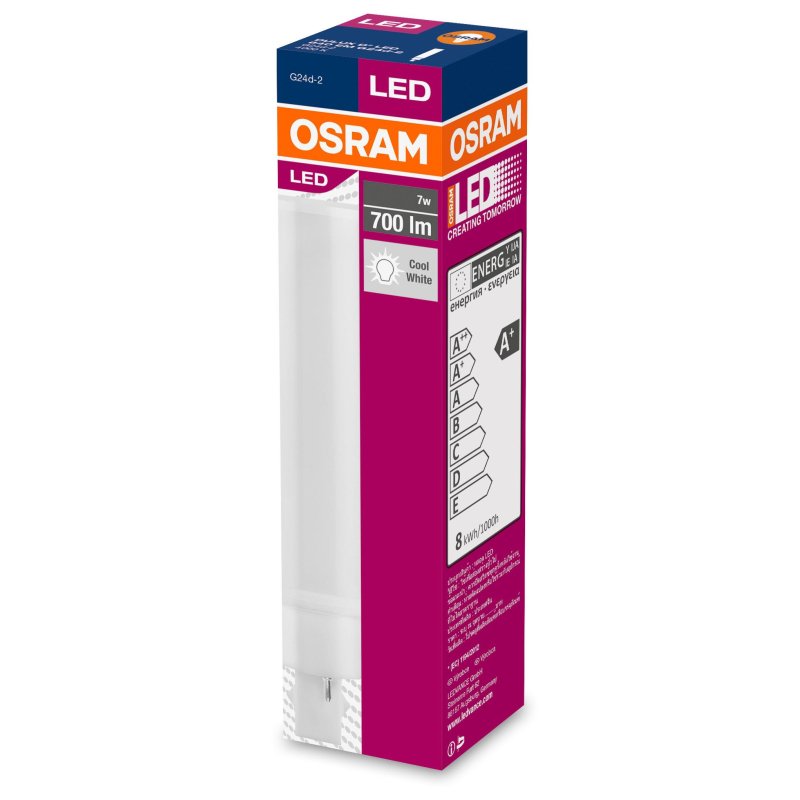 превью Лампа светодиодная Osram Dulux 7Вт G24D-2 трубка Т 4000 К нейтральный белый свет